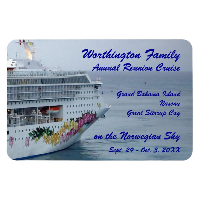 Imán Magnate de crucero Bow Personalizado (Horizontal)