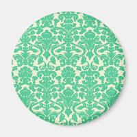 Magnate de Damasco de Floral Verde