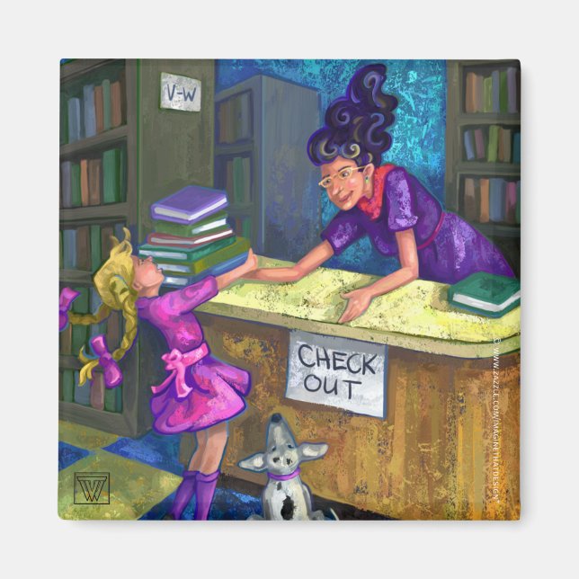 Imán Magnate de desprotección de biblioteca (Frente)