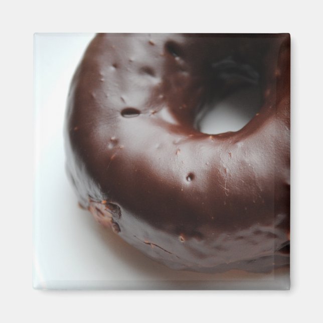 Imán Magnate de donut de chocolate (Frente)