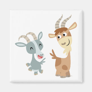 Imán Magnate de dos cabras felices Personalizados