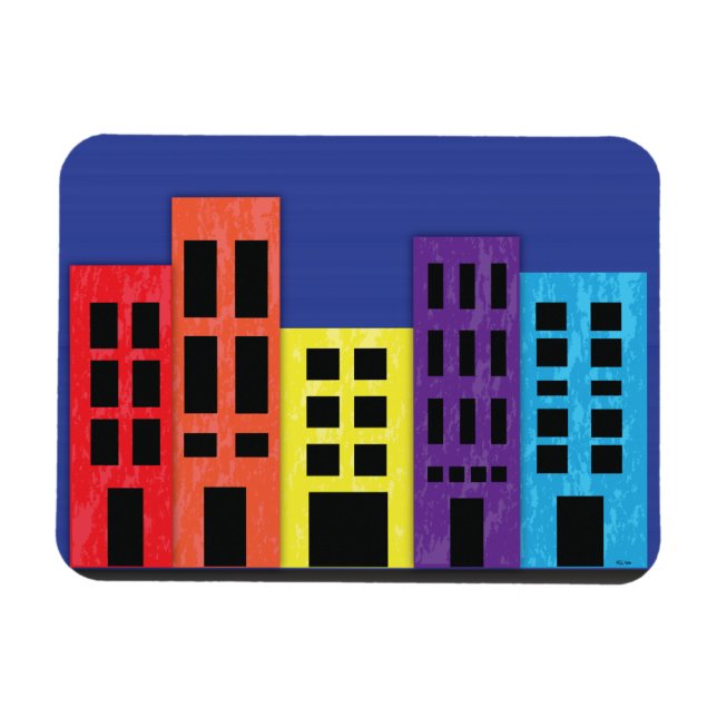 Imán Magnate de edificios brillantes (Horizontal)