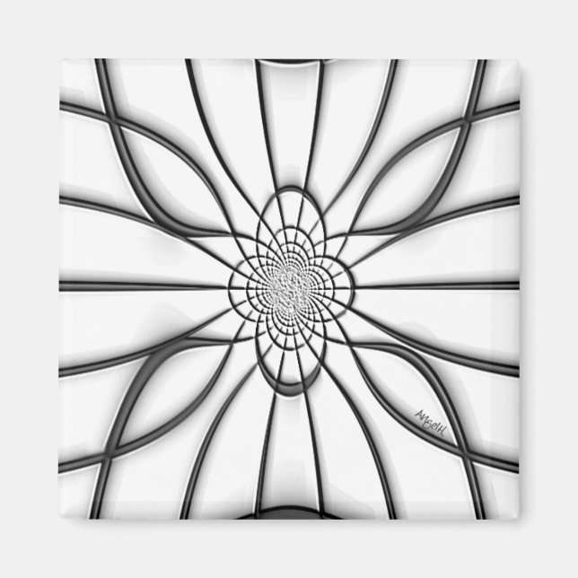 Imán Magnate de elegancia Grabado en relieve de vidrio  (Frente)