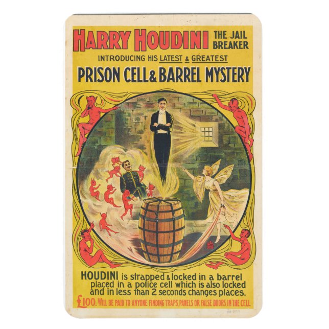 Imán Magnate de escape de celda de la prisión de Houdin (Vertical)