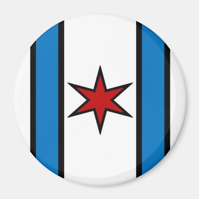 Imán Magnate de Escudo Blanco moderno (Frente)