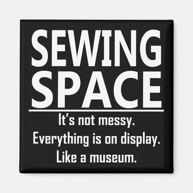 Imán Magnate de espacio de costura (Frente)