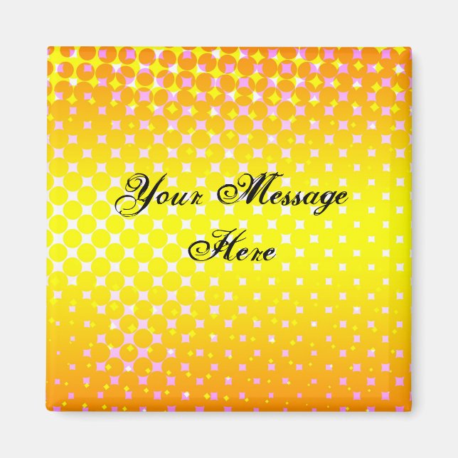 Imán Magnate de espuma amarilla (Frente)