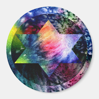 Imán Magnate de estrella judía arco iris