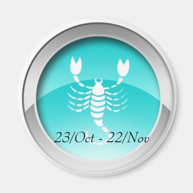 Imán Magnate de fechas de escorpión (Frente)