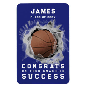 Imán Magnate de felicitaciones al equipo de baloncesto
