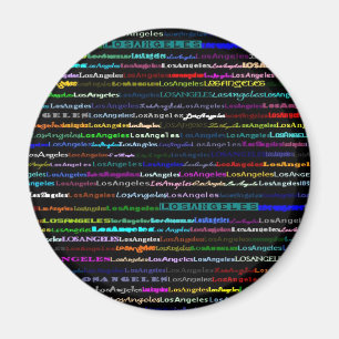 Imán Magnate de fondo negro de Los Ángeles