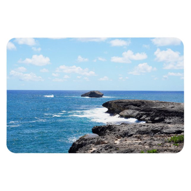 Imán Magnate de fotos de la costa hawaiana (Horizontal)