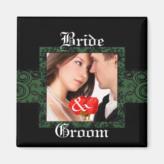 Imán Magnate de fotos de novia y Groom