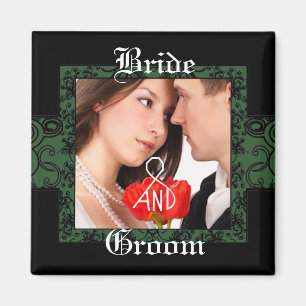 Imán Magnate de fotos de novia y Groom