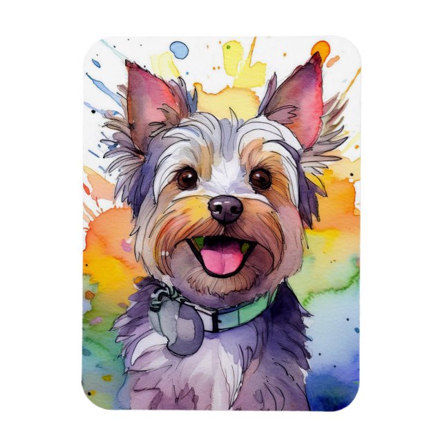 Imán Magnate de fotos de perro de Yorkshire Terrier (Vertical)