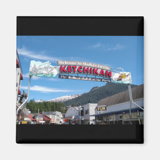 Imán Magnate de fotos de recuerdo de Ketchikan Alaska
