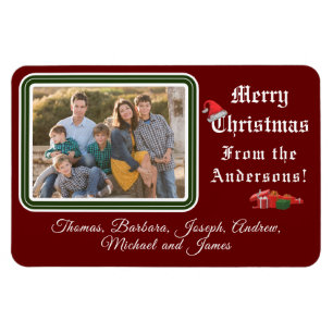 Imán Magnate de fotos de tarjetas de navidades
