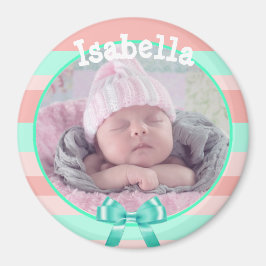 Imán Magnate de fotos para bebés, personalizado con el