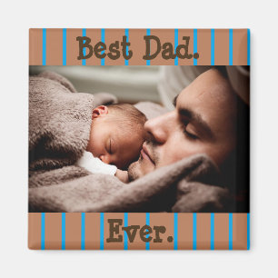 Imán Magnate de fotos personalizado de mejor papá