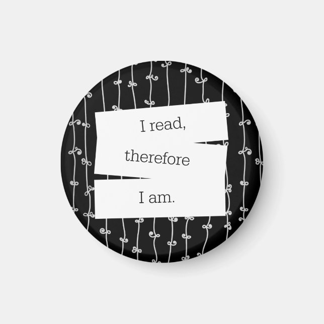 Imán Magnate de frigorífico de lombrices de biblioteca (Frente)