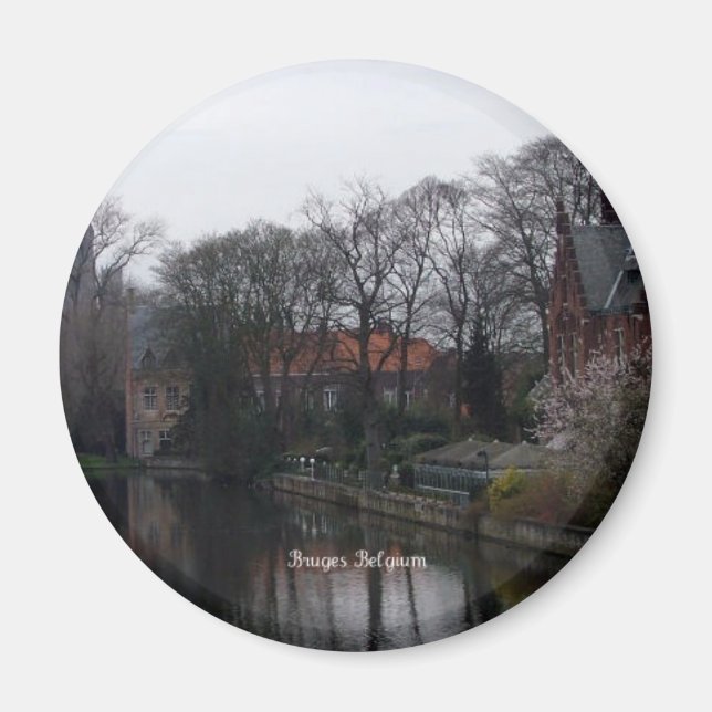 Imán Magnate de frigorífico paisajístico de Bélgica (Frente)