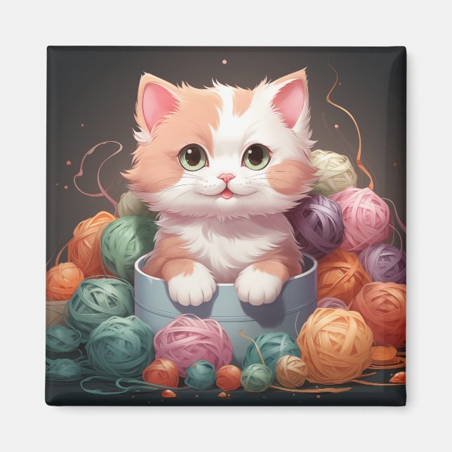 Imán Magnate de gatitos (Frente)