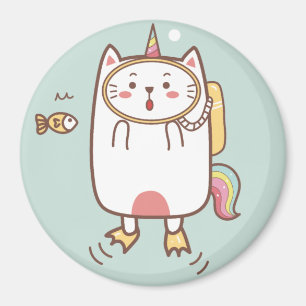 Imán Magnate de gato de unicornio