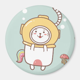 Imán Magnate de gato de unicornio