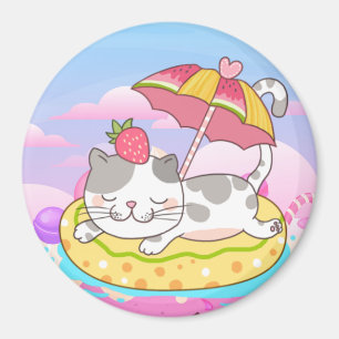 Imán Magnate de gato lindo