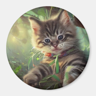 Imán Magnate de gato lindo