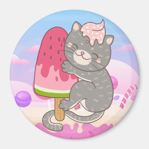 Imán Magnate de gato lindo