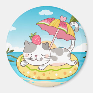 Imán Magnate de gato lindo