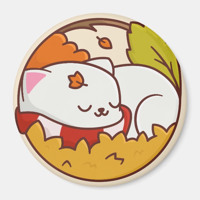 Imán Magnate de gato lindo (Frente)