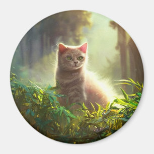 Imán Magnate de gato lindo