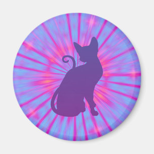 Imán Magnate de gato morado