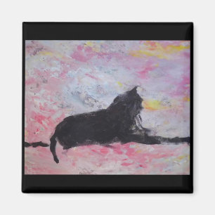 Imán Magnate de gato negro