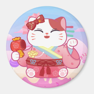 Imán Magnate de gatos afortunados