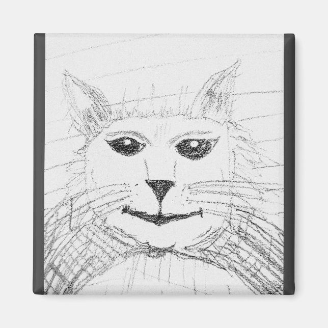 Imán Magnate de gatos sassy (Frente)