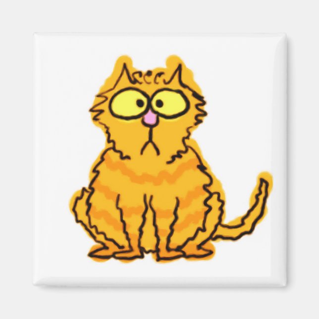 Imán Magnate de gatos tabby (Frente)