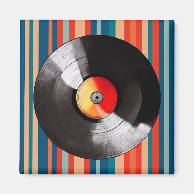 Imán Magnate de grabación de vinilo (Frente)