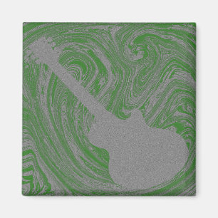 Imán Magnate de guitarra, verde