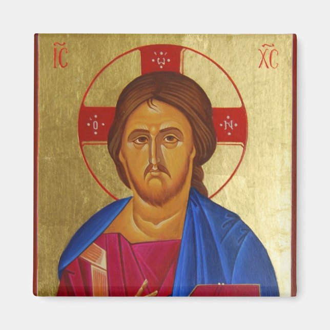 Imán Magnate de iconos ortodoxos del pantocrador de Cri (Frente)