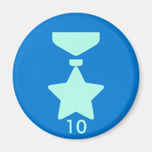 Imán Magnate de insignia - Medalla 10