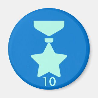 Imán Magnate de insignia - Medalla 10