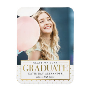Imán Magnate de Invitación de graduación de etiquetas c