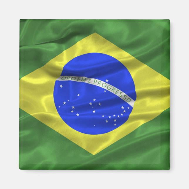 Imán Magnate de la bandera de Brasil (Frente)
