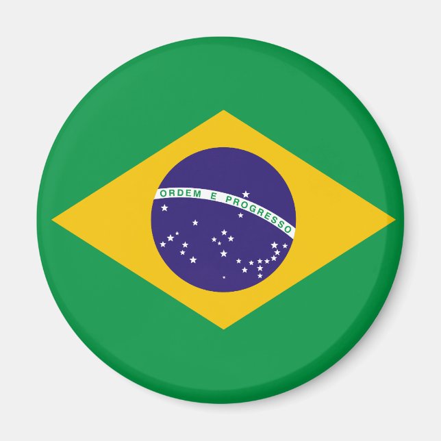 Imán Magnate de la bandera de Brasil (Frente)
