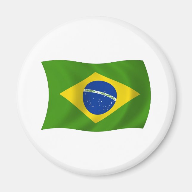 Imán Magnate de la bandera de Brasil (Frente)