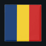 Imán Magnate de la bandera de Chad<br><div class="desc">Imán decorativo con la bandera de Chad - Personalizar: ajusta imágenes; agrega un nombre/lema para regalos personales; agrega un logo de empresa/club para artículos promocionales © 2008 FlagAndMap.</div>