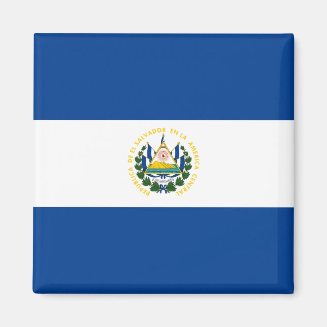 Imán Magnate de la bandera de El Salvador (Frente)